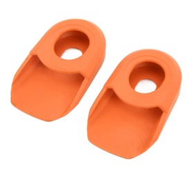 Protector de Cubierta de Manivela de Silicona de 2 Piezas, Gran Versatilidad, con Mayor Resistencia Al Desgaste para Manivelas de Bicicleta de Carretera (Naranja)