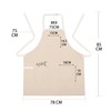 Pincy Soft Cotton Apron - Unisex Adjustable Bib Apron, Art