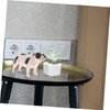 CIYODO 2pcs Realistic Bulldog Figurines Dog Models Dog Figures Adorable
