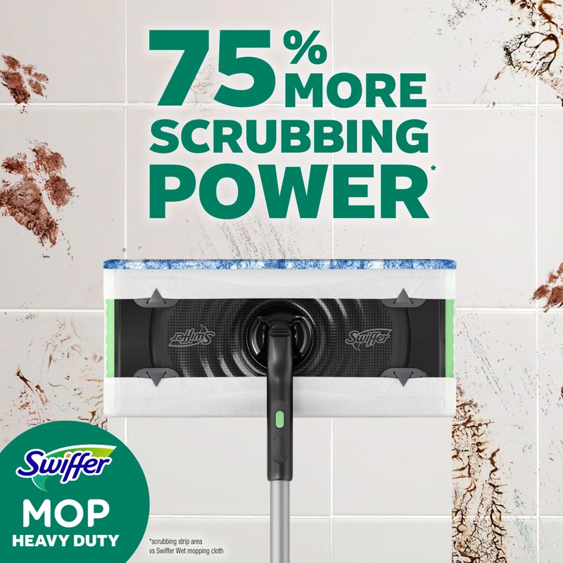 Swiffer Sweeper Heavy Duty Wet Mopping Cloths Multi Surface Refills,