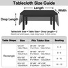 Rectangle Tablecloth,wipeable Vinyl Tablecloths with Flannel Backing,Plastic Outdoor Oil-Proof Waterproof