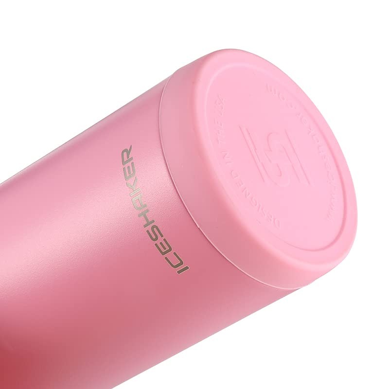 Ice Shaker 14 Oz Sport Bottle, Stainless Steel Water Bottle