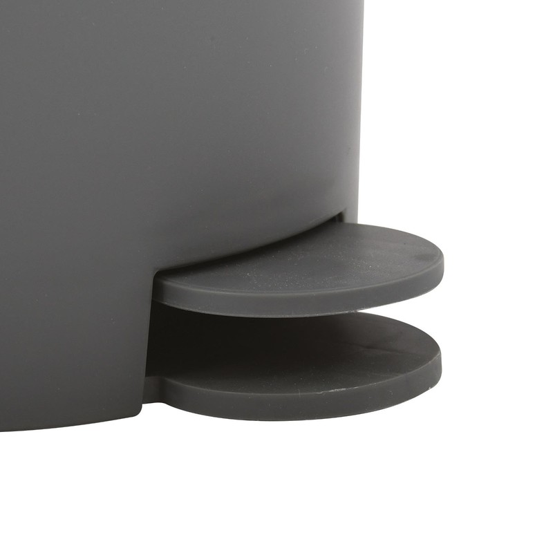 MSV Pedal bin Osaki 3l in Anthracite, Stainless-Steel 3 Litre