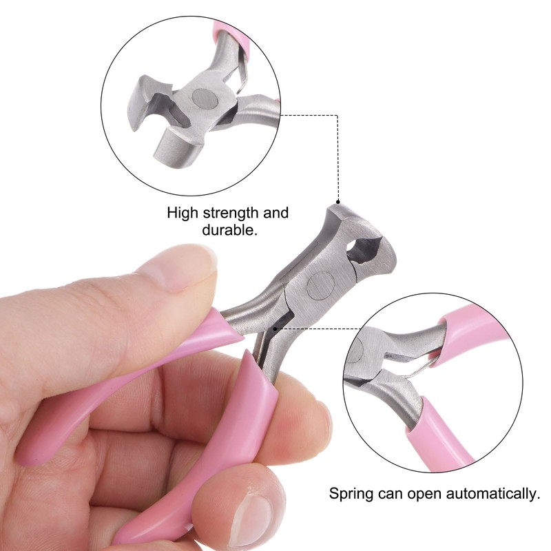 HARFINGTON Mini End Cutting Pliers 3" Precision End Nippers with