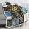 50th Birthday Blanket, 50 Year Old Gifts for Men, 50th