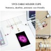 Comprehensive White Cable Management Organizer Kit