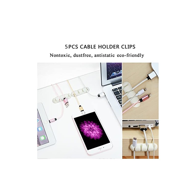 Comprehensive White Cable Management Organizer Kit