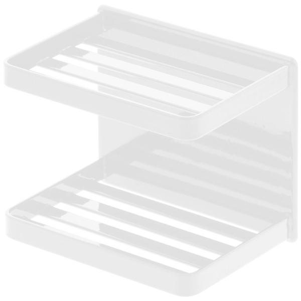 Yamazaki 3809 Magnetic Soap Tray Tower, White, Approx. W 4.7 x D 3.3 x H 3.9 inches (12 x 8.5 x 10 cm)