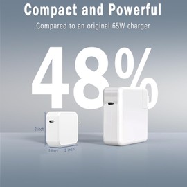 65W GaN USB C Charger Compatible with DJI Drone, DJI Air 3, DJI Mavic 3 Pro, DJI Mavic 3 Classic, DJI Avata, DJI Goggles 2 Portable Type C Adapter Power Supply Cord