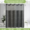 WONICY Extra Long No Hook Shower Curtain with Snap in