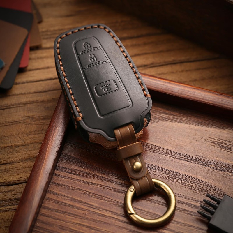 MILD EAST for Toyota Key Fob Cover Genuine Leather Key