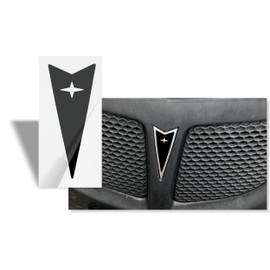 Reflective Concepts Arrowhead Overlay Decal - 2004-2008 Grand Prix - (Color: Gloss Black)