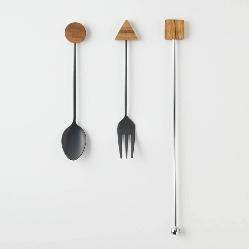 Tsubamesanjo Wood Cutlery Block Fork Deer