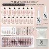 SXC Cosmetics X-Pro Tips French Tip Press On Nails, Skin