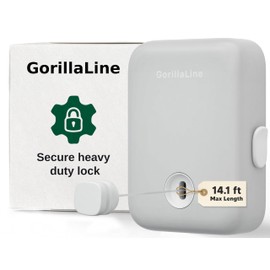 GorillaLine Retractable Clothesline, Indoor and Outdoor, Heavy Duty Wall Mounted Laundry Line, Space Saving Drying Rack for Towels, Sheets and Clothing, Stainless Steel, for Bathroom, Balcony or RV