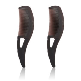 2 Pcs Dandruff,Energy Massage Sweep Detoxing Psoriasis Comb Fine Tooth Hairbrush for Scalp Massage Dandruff Comb Remover Scalp Cleaning Washable Small,for Women Men(Brown)