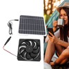 20W Solar Extractor Fan, Quiet Portable Fan with Monocrystalline Solar