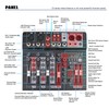 Professional Audio Mixer with DSP Effects, 48V Phantom Power, 99