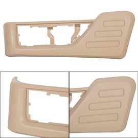 HECASA Front Driver Seat Panel Trim Camel Tan Compatible with 2008-2010 F250 F350 F450 F550 Super Duty Replacement For Part #8C3Z-2562187-BB