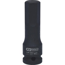 KS Tools 911.0931 1/2" Impact bit socket hexagon, 17mm