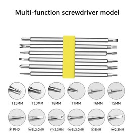 CNLW 7-Piece 6-In-One Magnetic Multi-Function Household Disassembled Screwdriver Set (Phillips, Flat, Torx, Hex, Square, Tri-Wing)