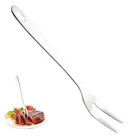 Meat Fork Made of Stainless Steel, Grill Fork Servier, Carving Fork Made of Stainless Steel, Carving Fork, Dishwasher Safe, for Barbecue, Kitchen, Turkey, Roasting, Dinner