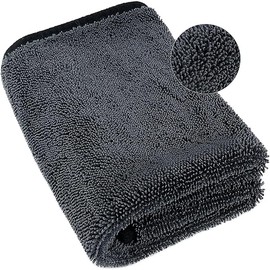 Airlab Microfiber Towels for Cars Drying Extra Large Super Absorbent Cleaning Cloth Auto Detailing Ultra Soft, Lint-Free, Streak-Free 600GSM, 24'' x 35'', 1 Pack