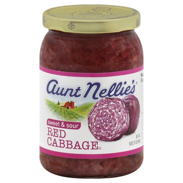 Aunt Nellies Sweet & Sour Red Cabbage 16.0 OZ(Pack of 2)