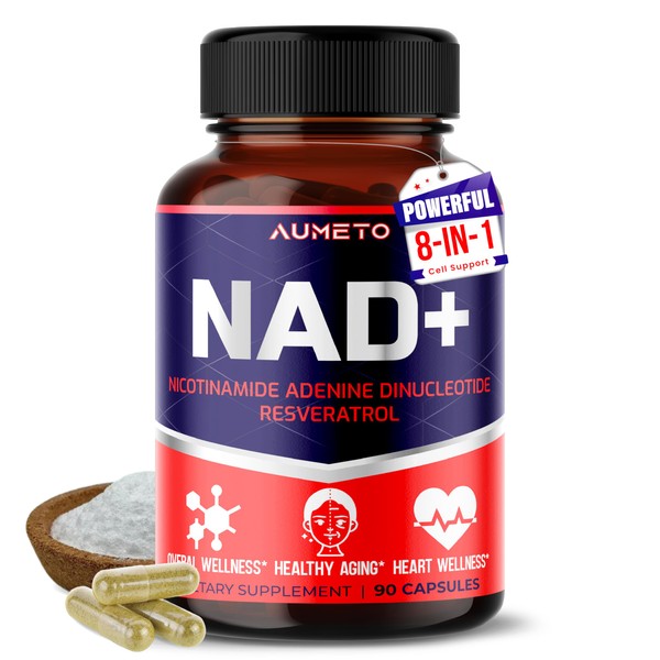 NAD+ 350mg with Trans-Resveratrol, Quercetin & Rhodiola – Cellular Energy,