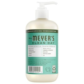Mrs. Meyerâ€™s Clean Day Liquid Hand Soap, Basil Scent, 12.5 Fluid Ounces, Pack of 3