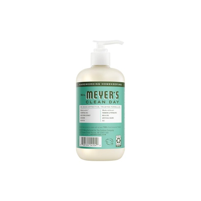 Mrs. Meyerâ€™s Clean Day Liquid Hand Soap, Basil Scent, 12.5