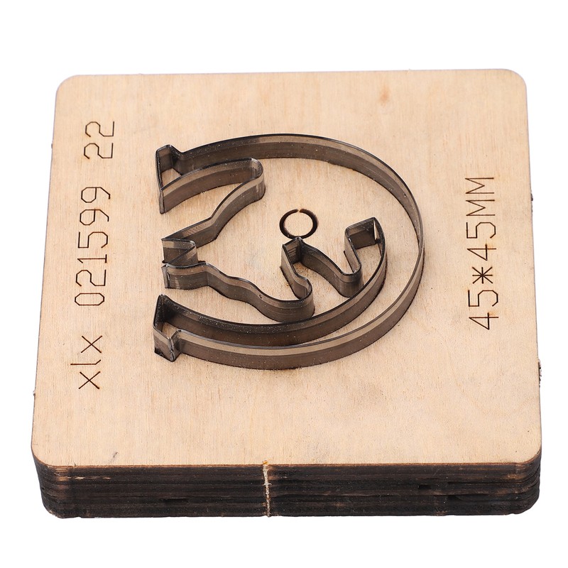 Leather Punching Die Wolf Shaped Alloy Steel and Birch High