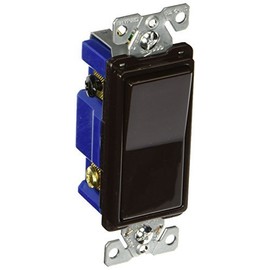 Eaton 7504B 15 Amp 4-Way Rocker Decorator Switch, Brown