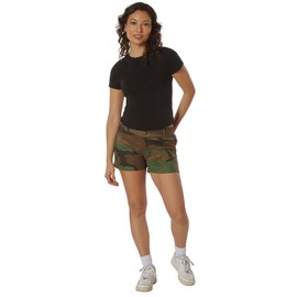 Rothco Women's Short Shorts, Woodland Camo, X-Large