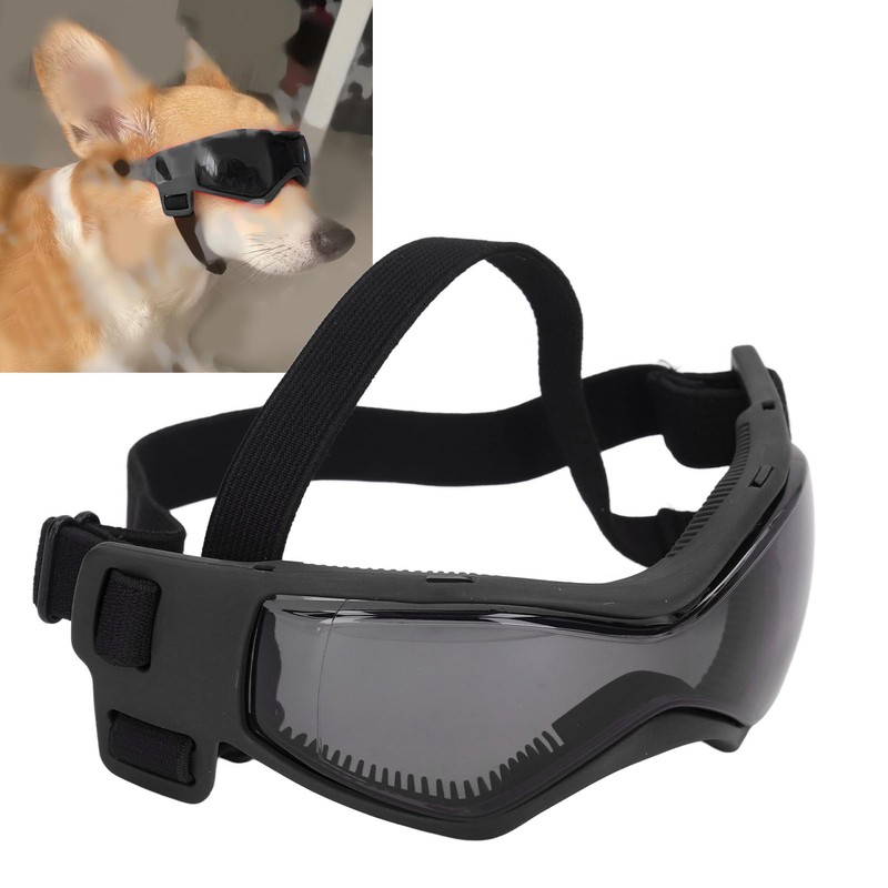 Dog Goggles UV Protection Adjustable Strap Soft Frame Waterproof Anti