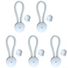 5 PCS Bungee Shock Cord Clip with Knobs, Pull Tie