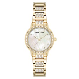 Anne Klein Women's Premium Crystal Accented Bracelet Watch