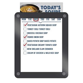 Iceberg 31130 Clarity Glass Custom Print Dry Erase Board, 11.0"x13.5"