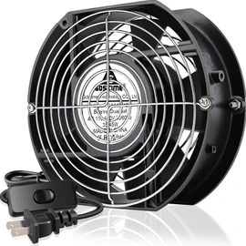 GDSTIME Axial Fan 17251, 110V 120V AC 172mm x 150mm x 51mm Dual Ball Bearing High Speed for DIY Cooling Ventilation Exhaust Projects