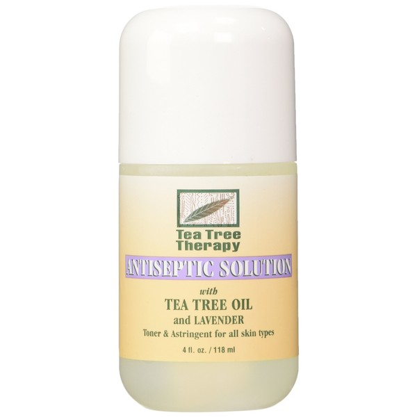 Tea Tree Therapy Antiseptic Solution Tea Tree Oil and Lavender, 4 Fluid Ounce