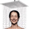 MRL Regadera Cuadrada 15 Cm Acero Inoxidable Ducha