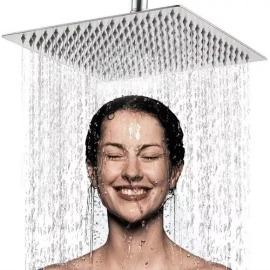 MRL Regadera Cuadrada 15 Cm Acero Inoxidable Ducha