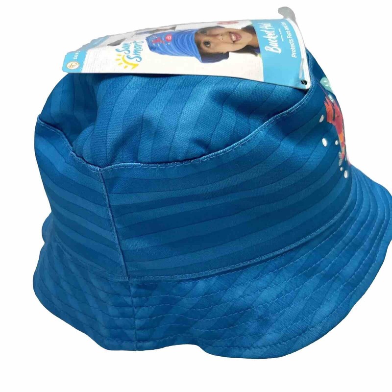 Sun Smart Teal Blue Child LOBSTER Theme Bucket Hat Protects