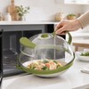 Clear Microwave Food Cover for Reheating – Vented Splatter Guard