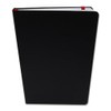 BookFactory Black Banded Journal/Banded Diary - 192 Pages, Black Cover,