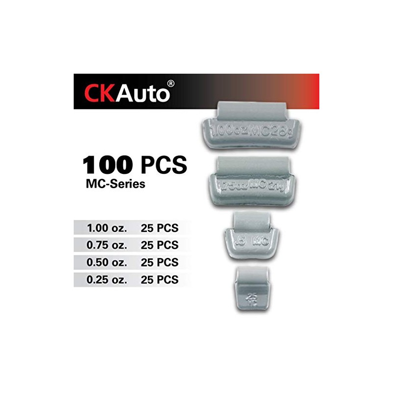 CKAuto MC-Series Coated 0.25oz, 0.5oz, 0.75oz, 1.0oz Lead Clip on