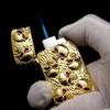 CIEUXIFSR Cool Metal Skull Butane Torch Lighter Refillable Novelty Lighter