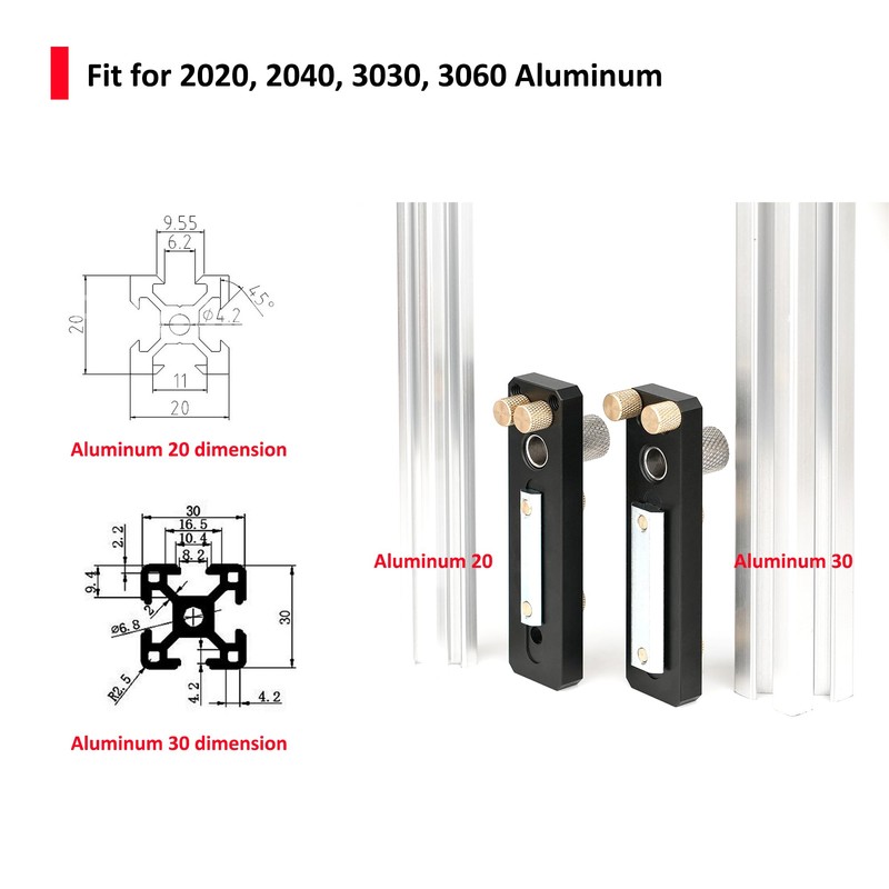 Aluminum Profile Punching Auxiliary DIY Tool, Aluminum Profile Drilling Jig