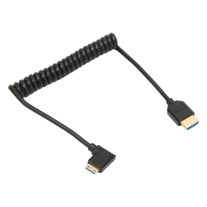 HD Multimedia Interface Cable 8K 48Gbps Right Elbow Mini HD
