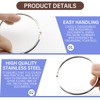 FERCAISH Large Binder Rings 6cm, 10 Pack 2.3 Inch Book